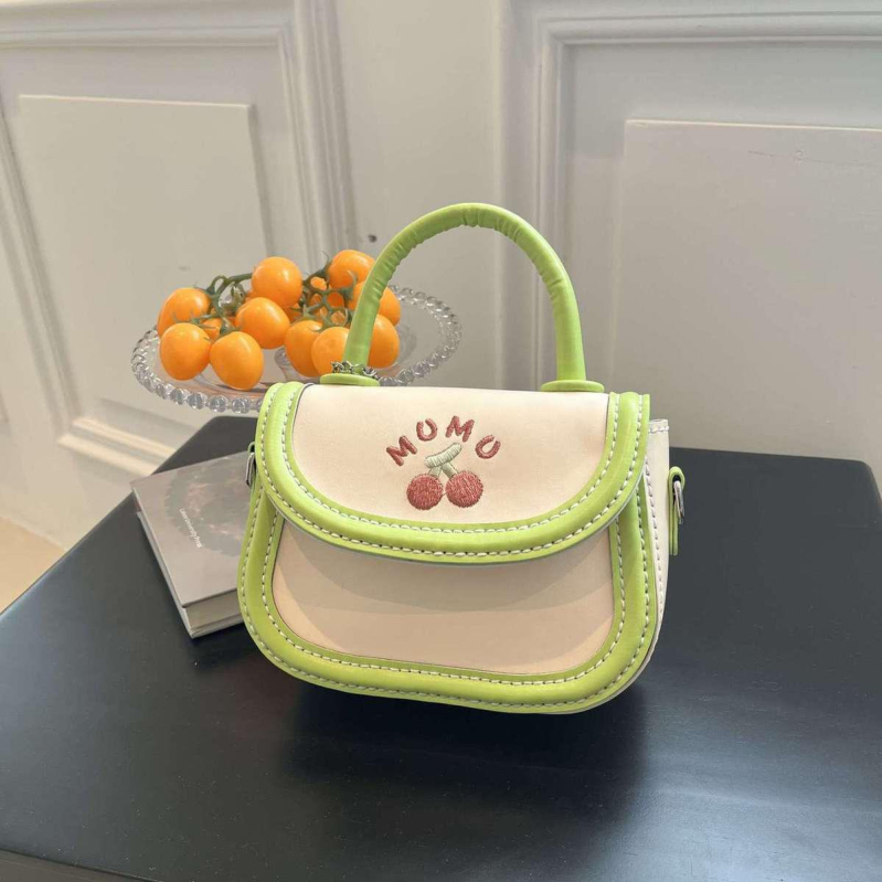 DIY komplet za ručnu izradu crossbody torbe tipa saddle, slatka trešnjina PU materijal, mala veličina