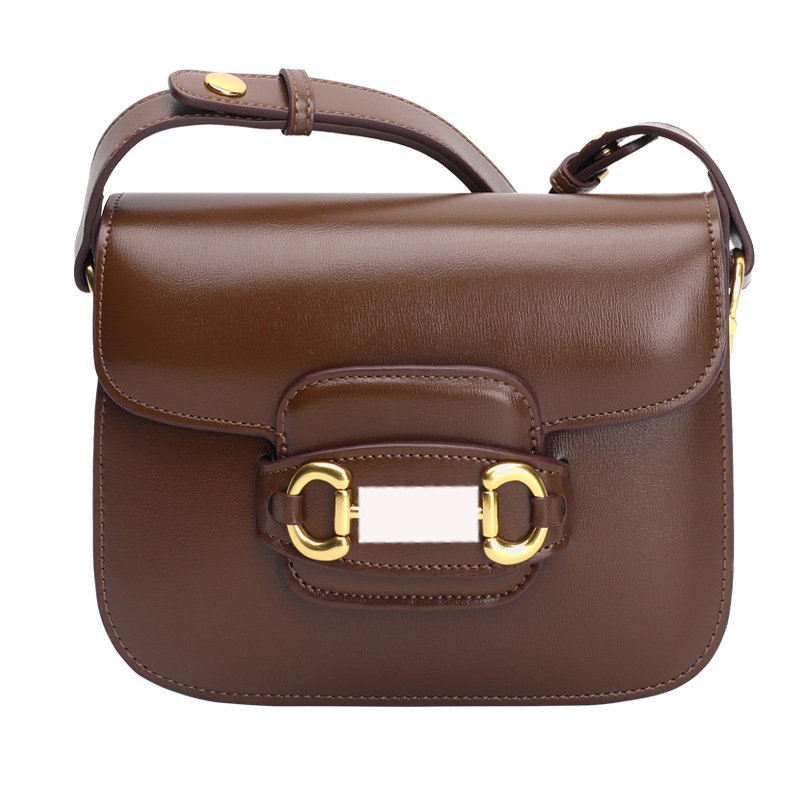 Ženska torbica od prave kože, retro stil, novi model 2026, svestrana za rame i crossbody.