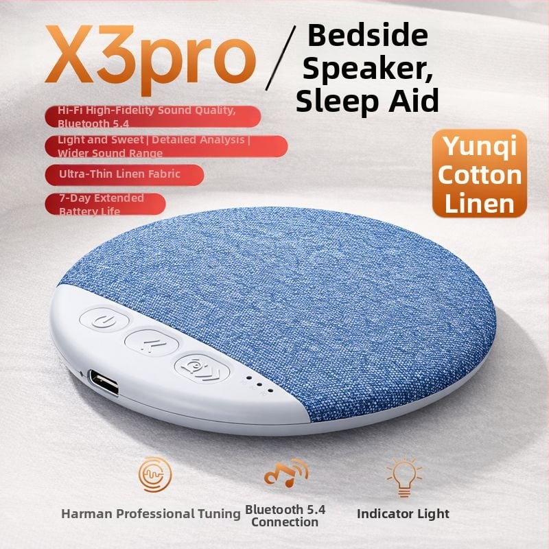 Extra tenký Bluetooth reproduktor pod vankúšom s časovačom spánku a bielym šumom