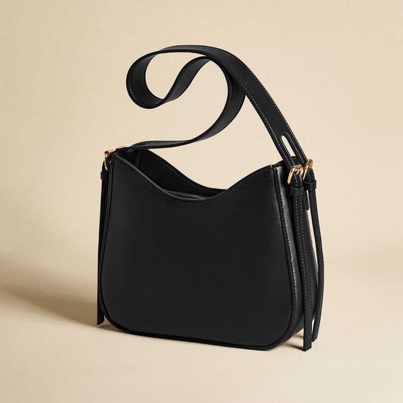 Ženska PU crossbody torba, bucket oblik, sedlov dizajn, srednje veličine, jedna naramenica, svakodnevna upotreba