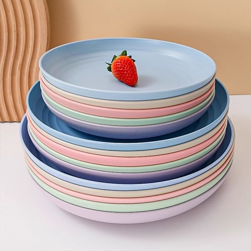 Set de farfurii din plastic, de unică folosință, îngroșate, de clasă alimentară, pentru torturi, petreceri și picnic