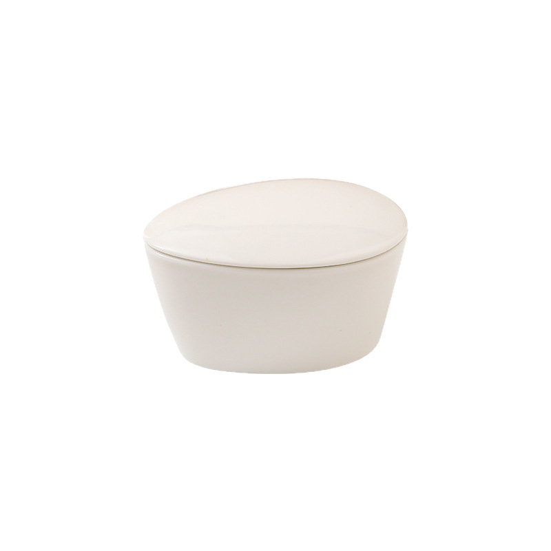 Bol ceramic pentru aburi, în formă de evantai, cu capac – bol de aburi pentru orez, legume și carne