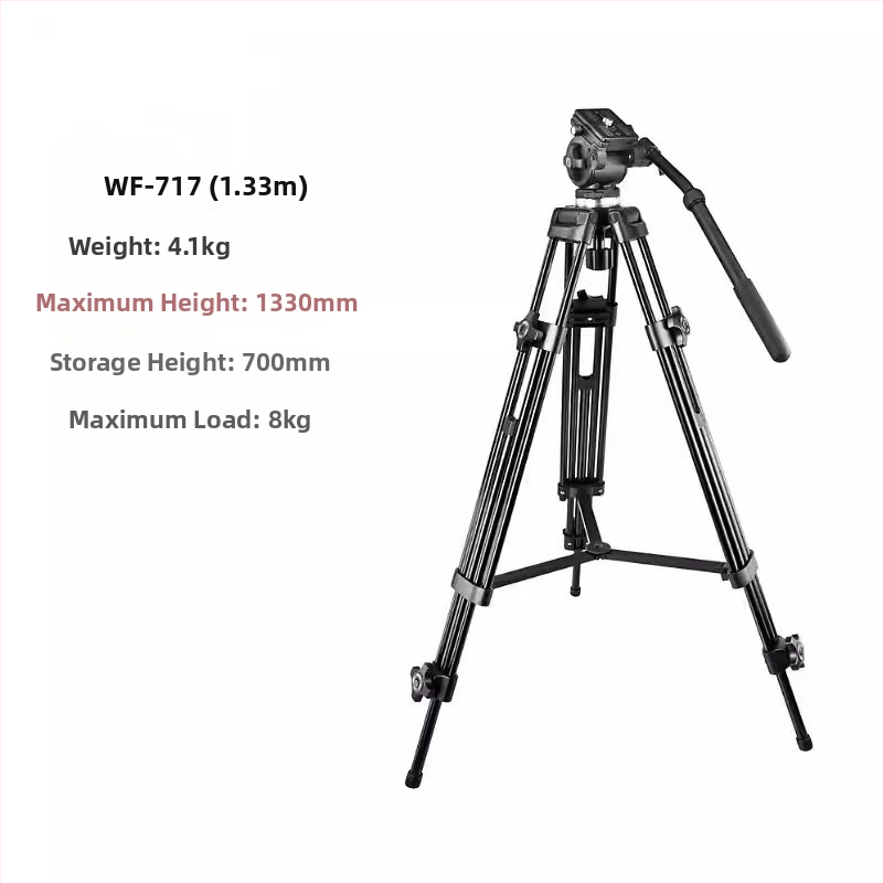 Weifeng WF717 hliníkový statív s hydraulickou pan-tilt hlavou, výška 1,8 m