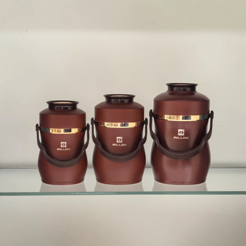 Ailijin oală de gătit izolată în vid, dublu-strat, cu mâner — 2L, 2.8L, 3.6L, oțel inoxidabil 304