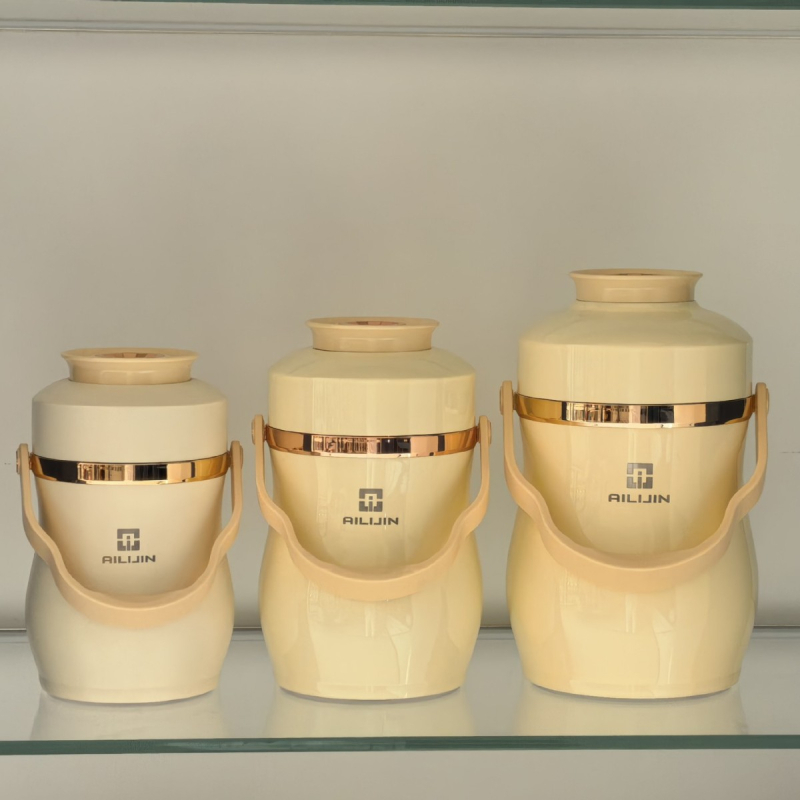 Ailijin oală de gătit izolată în vid, dublu-strat, cu mâner — 2L, 2.8L, 3.6L, oțel inoxidabil 304