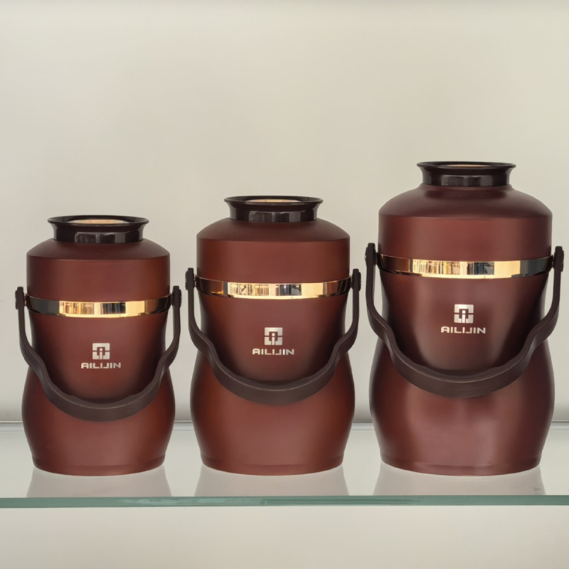 Ailijin oală de gătit izolată în vid, dublu-strat, cu mâner — 2L, 2.8L, 3.6L, oțel inoxidabil 304