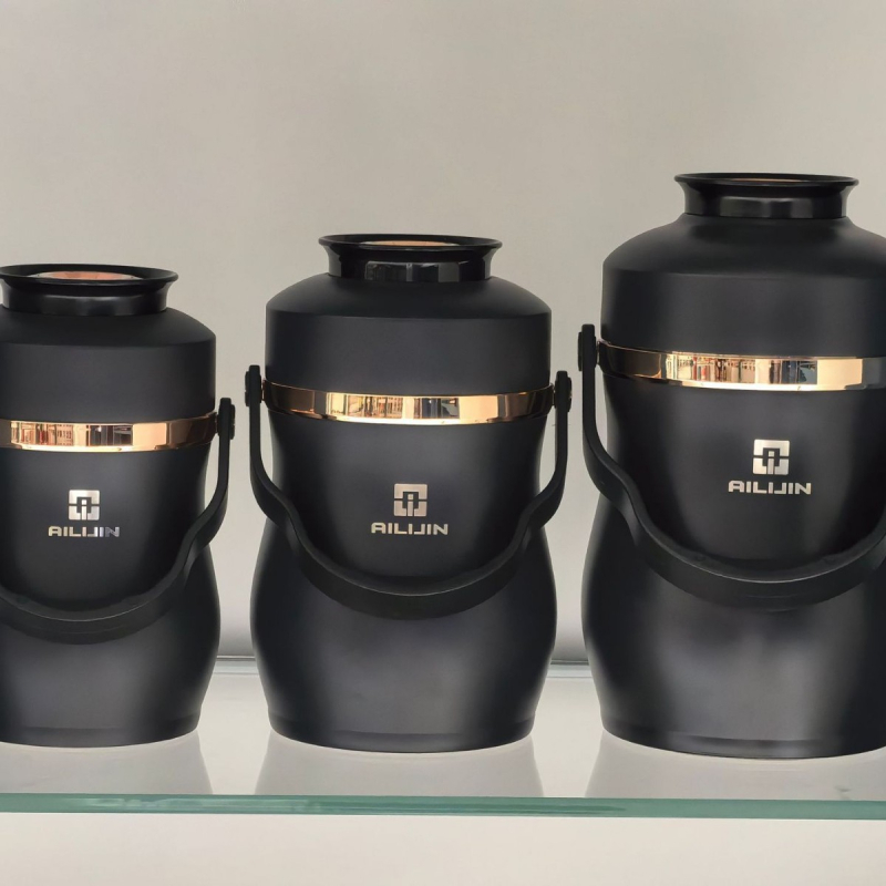 Ailijin oală de gătit izolată în vid, dublu-strat, cu mâner — 2L, 2.8L, 3.6L, oțel inoxidabil 304