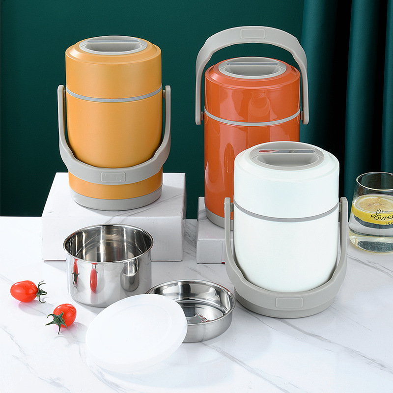 Cutie pentru prânz din oțel inoxidabil 304, izolație în vid, design multiplă, calitate alimentară, pentru elevi, capacități 1,3 L/1,6 L/1,9 L