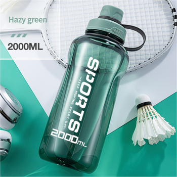 2000 ml Φορητό αθλητικό μπουκάλι νερού, μεγάλη χωρητικότητα, ανθεκτικό σε υψηλές θερμοκρασίες, PC τροφίμου ποιότητας, κατάλληλο για βραστό νερό
