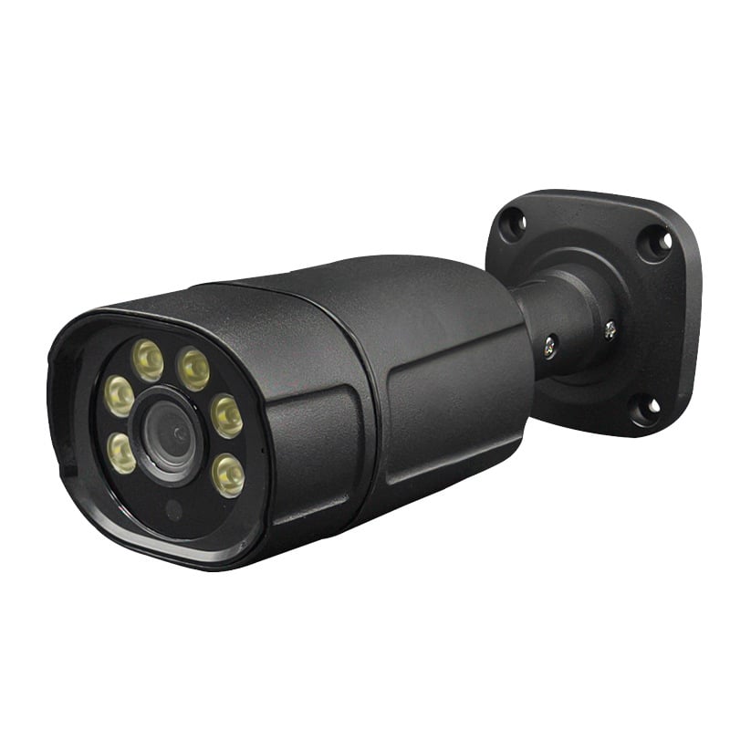 Cameră CCTV PoE cablată pentru exterior, neagră, tip bullet, 4K, 5 MP sau 8 MP