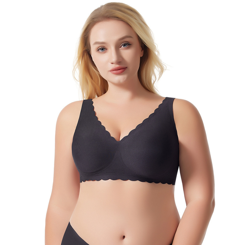 Yasha Beauty Plus-Size Jelly Push-Up grudnjak za žene, 3/4 šalice, mekana podrška, protiv pada, stražnje zatvaranje s dva reda kopči