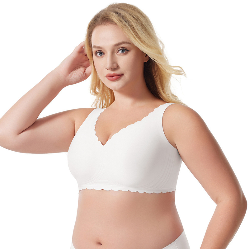 Yasha Beauty Plus-Size Jelly Push-Up grudnjak za žene, 3/4 šalice, mekana podrška, protiv pada, stražnje zatvaranje s dva reda kopči