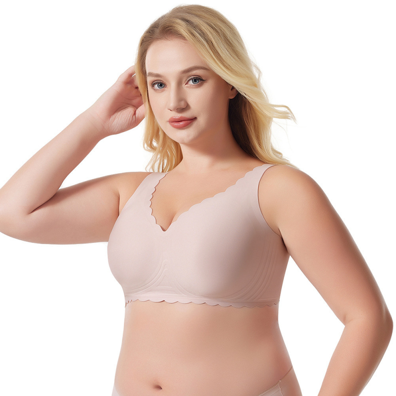 Yasha Beauty Plus-Size Jelly Push-Up grudnjak za žene, 3/4 šalice, mekana podrška, protiv pada, stražnje zatvaranje s dva reda kopči