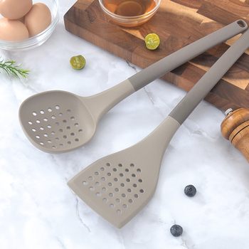 Set spatule din silicon pentru gătit, cu mâner lung, rezistente la temperaturi înalte, ustensile de bucătărie de calitate alimentară