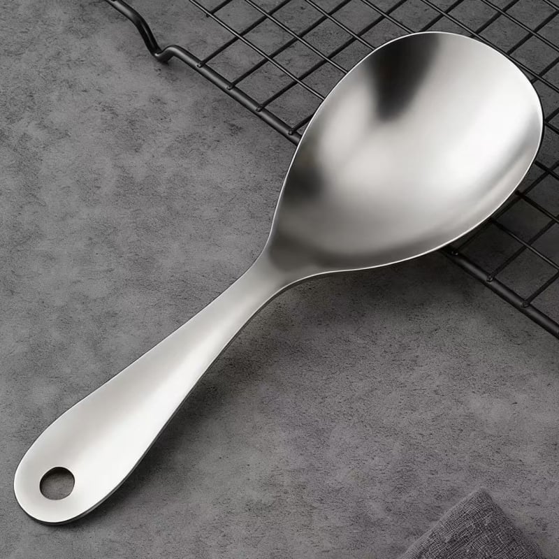 Lingură de orez din titan pur, pentru bucătăria de acasă, design elegant, stil lux ușor