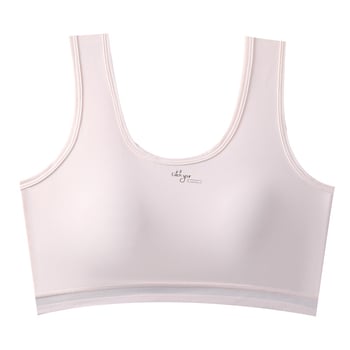 Sutien za djevojčice u razvoju, bez žica, s punim košaricama, fiksnim naramenicama, top stil