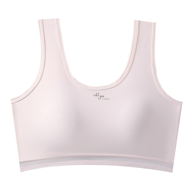 Sutien za djevojčice u razvoju, bez žica, s punim košaricama, fiksnim naramenicama, top stil