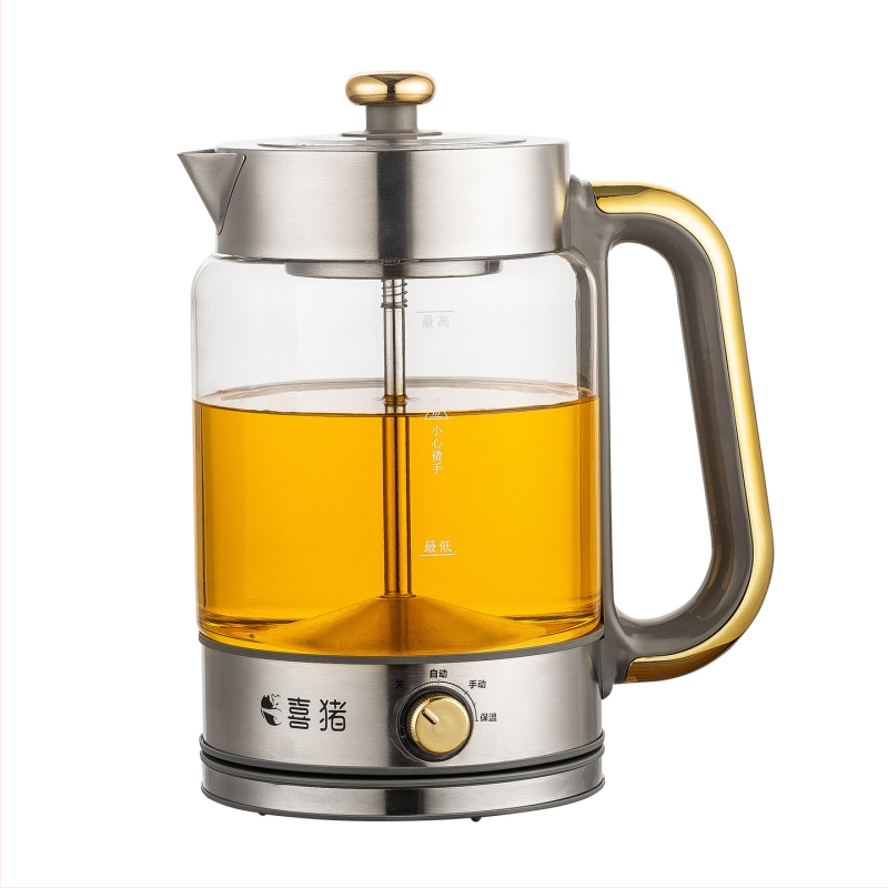 HAPIG S9Pro Ceai de a zecea generație, ceainic din sticlă cu capacitate 2,3 L, menținere automată a temperaturii și pulverizare cu abur