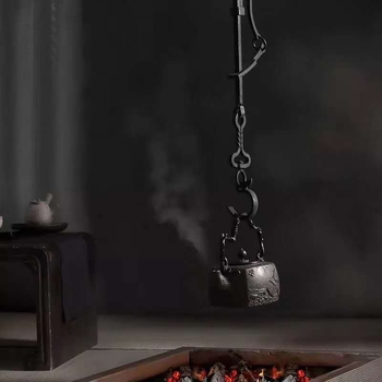 Cârlig din fontă pentru ceainic, agățare în camera de ceai, decor Zen