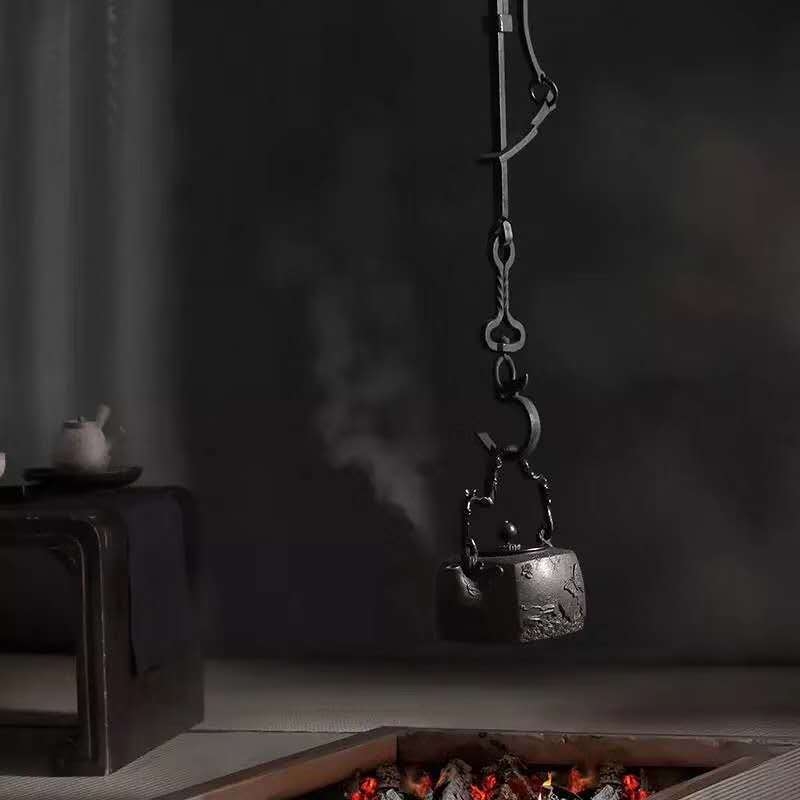 Cârlig din fontă pentru ceainic, agățare în camera de ceai, decor Zen