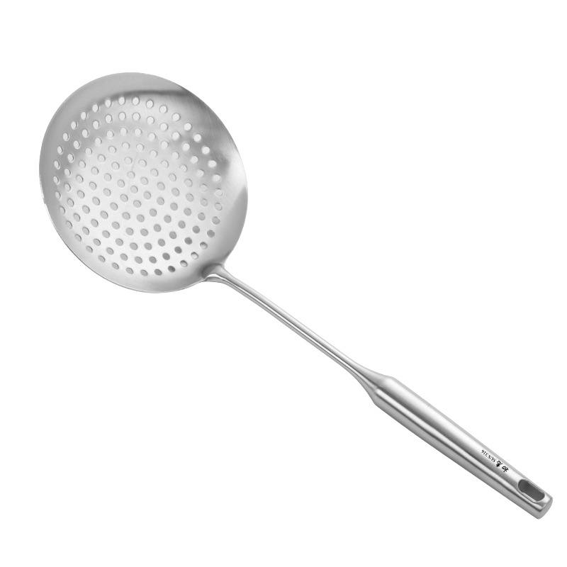 316 oțel inoxidabil, lingură-strecurător dintr-un singur corp, robust pentru uz casnic; potrivit pentru hot pot, tăiței, găluște și prăjit