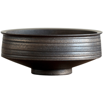 Vas ceramic pentru spălarea ceaiului, cu glazură ruginie și glazură auriu, depozitare ceramică, inserție floral Jian Shui pentru arta ceaiului, accesorii pentru ceremonia ceaiului