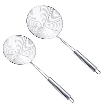 Filtru din oțel inoxidabil cu plasă pentru prăjit în ulei, sită mare cu tub circular