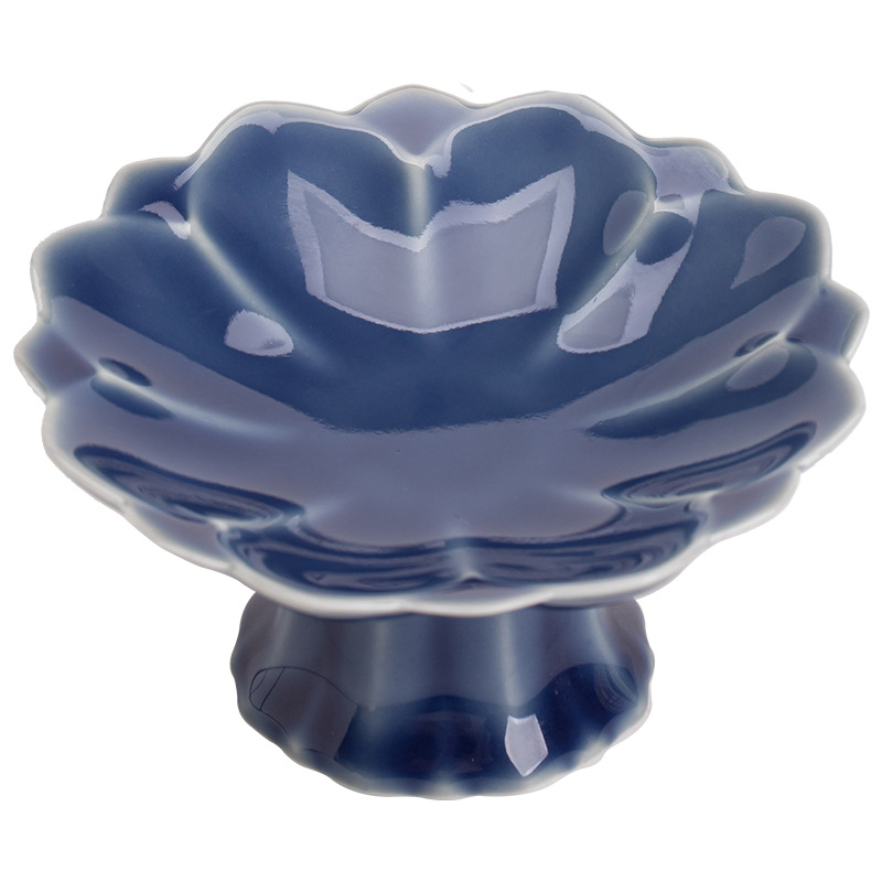 Farfurie mică cu picioruțe elegante pentru fructe, gustări și produse de patiserie – accesorii pentru ceremonia ceaiului