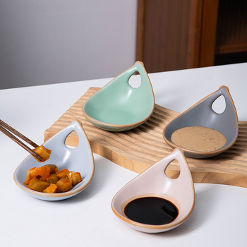 Castro ceramic sos cu mâner unic, culoare macarons, diametru 11 cm, compatibil cu microunde; potrivit pentru oțet, hot pot, sushi și gustări; pentru uz casnic și restaurant
