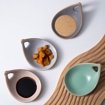 Castro ceramic sos cu mâner unic, culoare macarons, diametru 11 cm, compatibil cu microunde; potrivit pentru oțet, hot pot, sushi și gustări; pentru uz casnic și restaurant