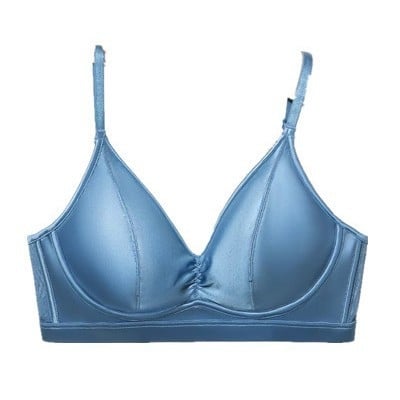 Sutien od Mulberry svile za njegu kože, luksuzan satenski, francuski stil anti gravitacije sa šalicama ušiju zeca, vizualno smanjenje dekoltea