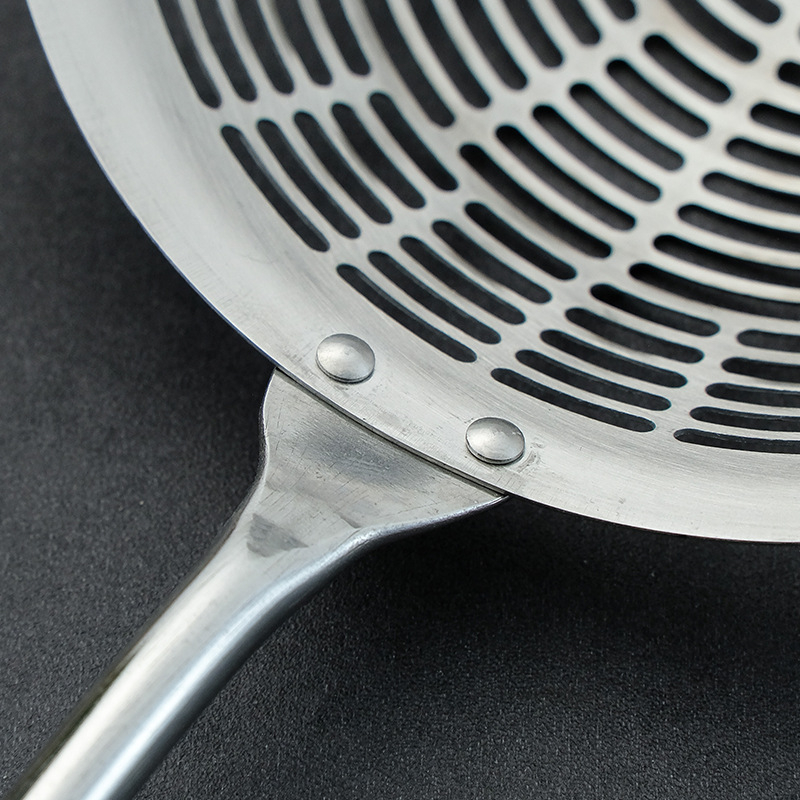 Colander pentru bucătărie de casă, cu cârlig la capăt, oțel inoxidabil 304, sită filtrantă