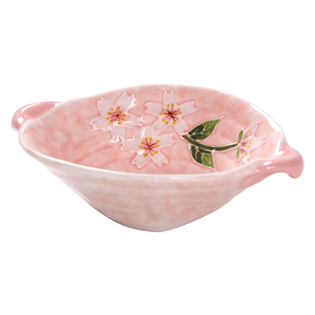 Farfurie ceramică pentru gustări și deserturi, pictură manuală subglazură cu motiv floral, formă neregulată, diametrul 15–16 cm, potrivită pentru cuptor cu microunde.