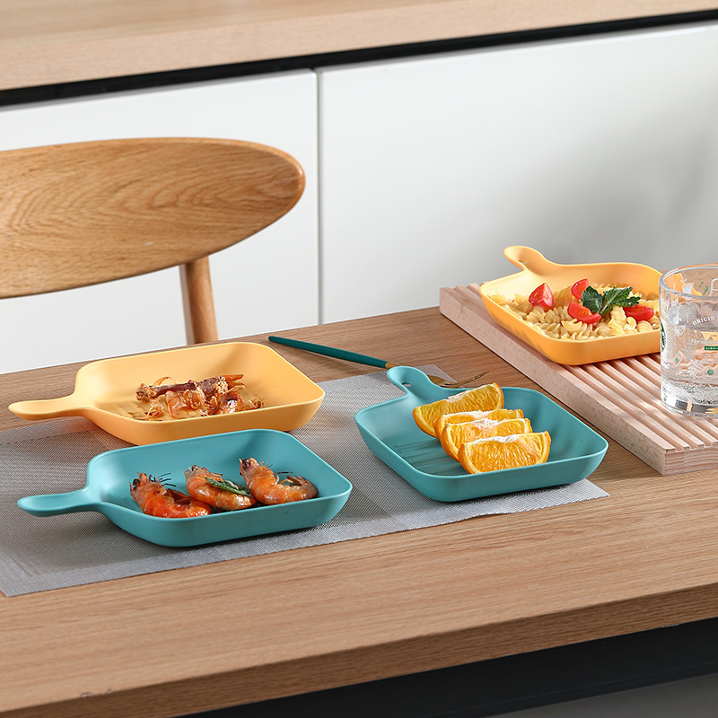 Farfurie din plastic, cu design suspendat în stil Nordic, pentru fructe, gustări și fructe uscate, farfurioare mici