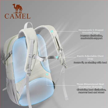 Camel велосипедна раница с голям капацитет, лека за студенти, походи и пътувания