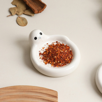 Vas ceramic pentru sos, în formă de animal 3D, mic recipient pentru sos de soia și ketchup