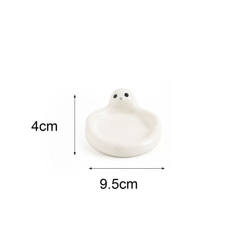 Vas ceramic pentru sos, în formă de animal 3D, mic recipient pentru sos de soia și ketchup