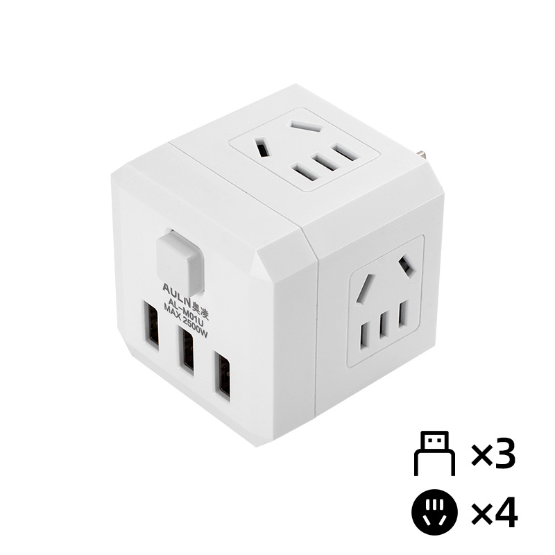 Vertikalna kvadratna bežična USB pretvaračka pločica za dom i ured s pametnim USB utora