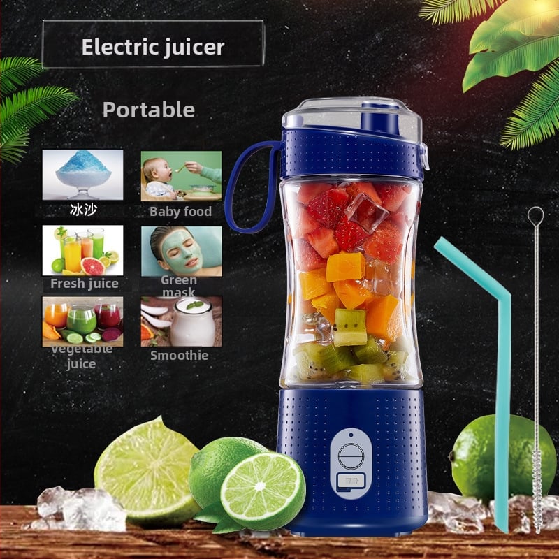 Prenosný USB odšťavovač v poháriku, mini elektrický mixér na šťavy, objem 400 ml