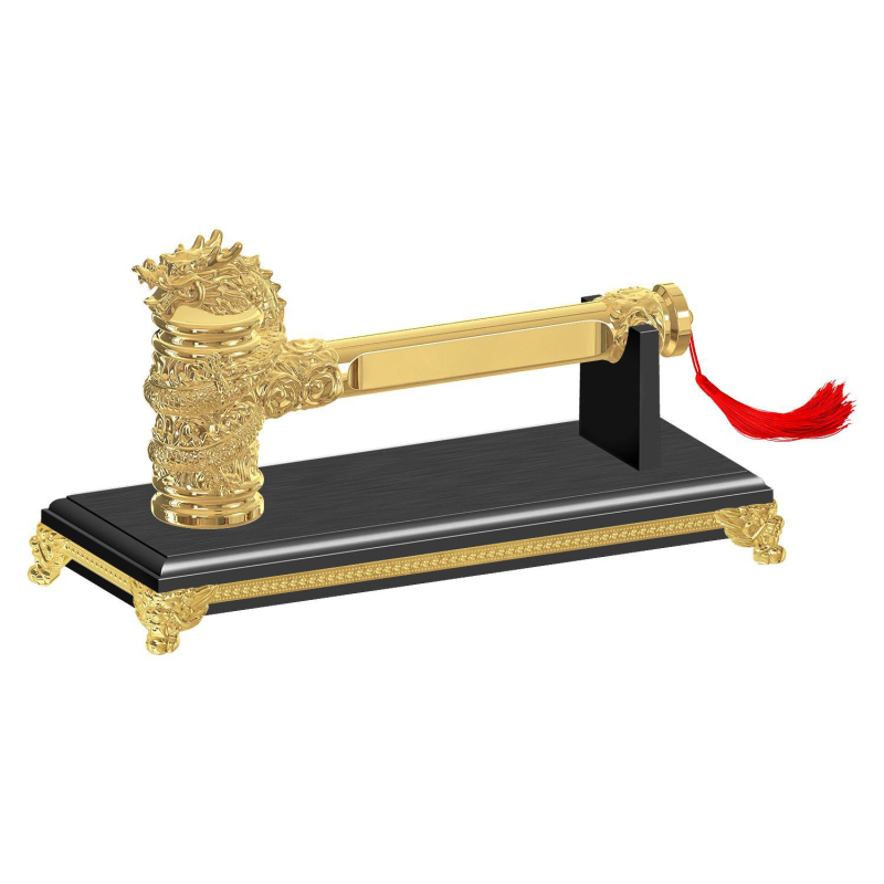 Cioc cu cap de dragon placat cu aur, pentru ceremonii de deschidere și decor, set complet, model 2025