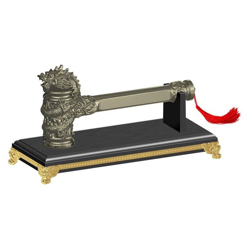 Cioc cu cap de dragon placat cu aur, pentru ceremonii de deschidere și decor, set complet, model 2025