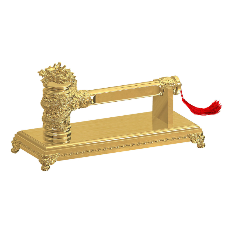 Cioc cu cap de dragon placat cu aur, pentru ceremonii de deschidere și decor, set complet, model 2025