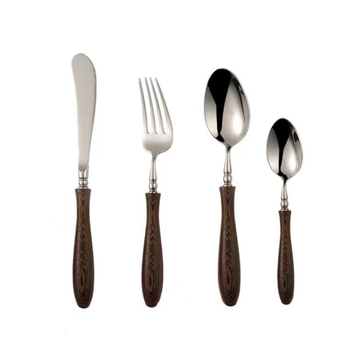 Σετ μαχαιριών και πιρουνιών Yinuo Kitchen από Chicken-Wing Wood, ανοξείδωτο ατσάλι 304 – υψηλής ποιότητας, ελαφριά πολυτέλεια δυτικού στυλ με μαχαίρι, πιρούνι и κουτάλι