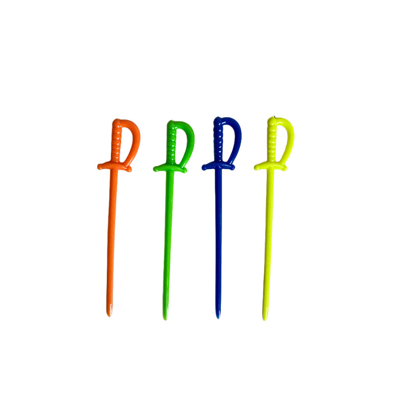 Furculițe din plastic pentru fructe, de unică folosință, ambalate individual, destinate magazinelor de fructe, vânzare en gros