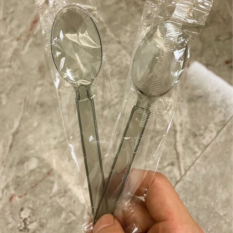 Linguri de unică folosință pentru ceai cu lapte, ambalare individuală, de calitate alimentară, linguri mai groase în formă de pepene, linguri pentru amestecarea orezului, cutie en-gros pentru uz comercial.