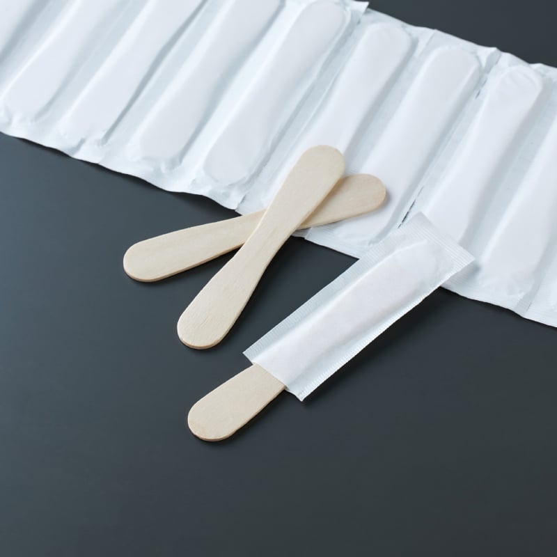 Lingură de înghețată din lemn, de unică folosință, calitate alimentară, dimensiuni 75/94, pachet degustare, 12 bucăți