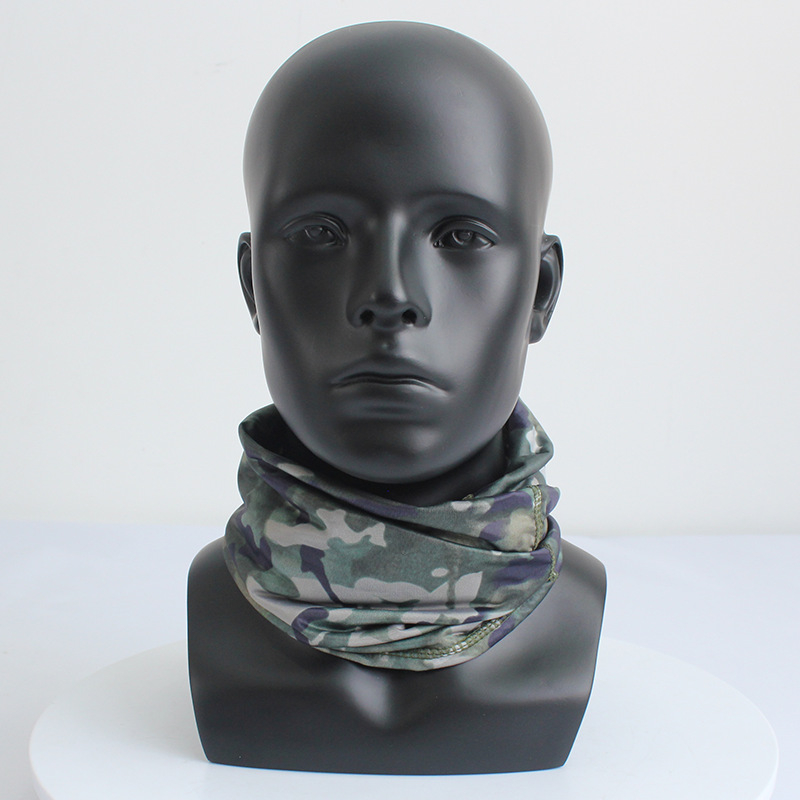 Zaštitni šal za vožnju biciklom na otvorenom – zaštita od sunca, maska za lice s vjetrom, kamuflažni uzorak, ljetna Ice Silk tkanina, unisex