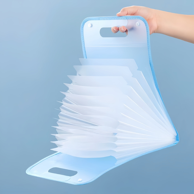 Organizator acordeon A4, cu 13 buzunare, pentru documente școlare și materii