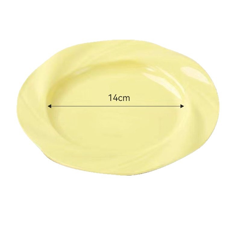 Farfurie plată din plastic PP, stil INS coreean, pentru uz casnic, farfurie pentru fructe, potrivită pentru fotografiere