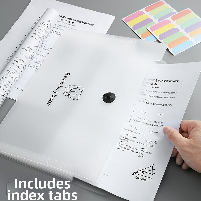 Dosar A4 PP transparent, personalizat, pentru documente și lucrări de examen